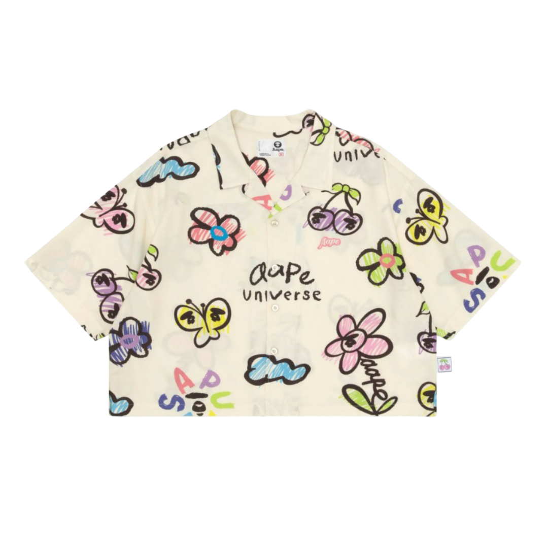 Aape Logo-Print Button-Up Shirt