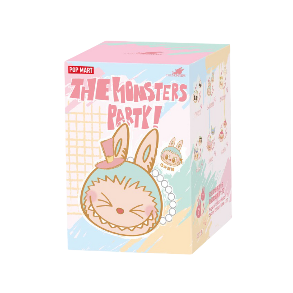 Caja individual de peluche reversible de la serie Monsters Labubu Party