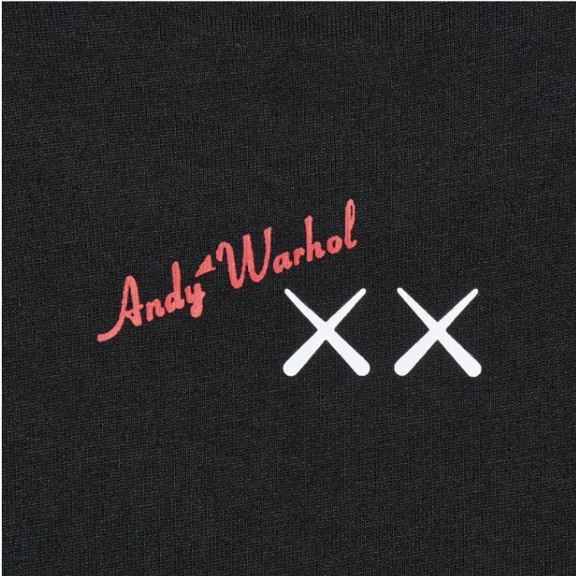 KAWS x Uniqlo Warhol UT Graphic Black T-shirt