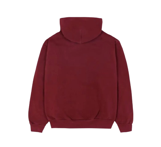 Sp5der Logo Maroon Hoodie
