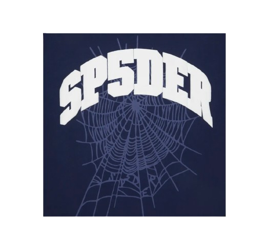 Sp5der Varsity Web Crewneck Navy