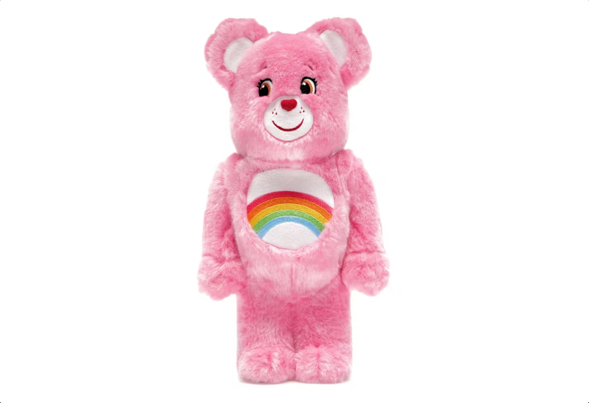 Bearbrick x Care Bears Cheer Bear Costume 400% Pink