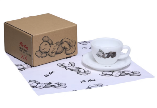 KAWS Tokyo First Holiday Companion Fire-King Cup and Saucer