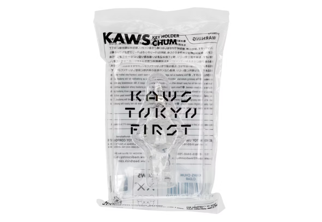 KAWS Tokyo First Chum Keychain Clear