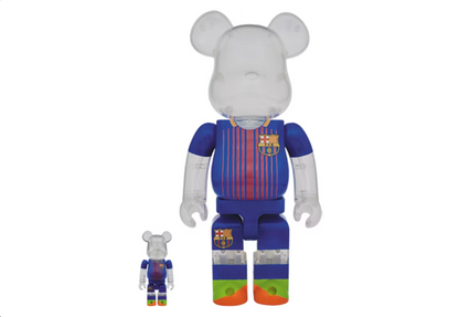 Bearbrick FC Barcelona 100% y 400% Set