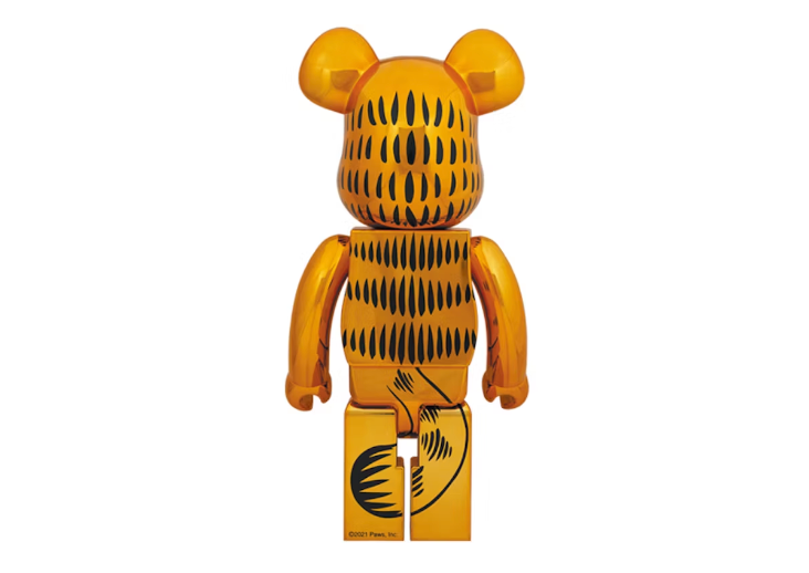 Bearbrick Garfield 1000% Gold Chrome Ver.