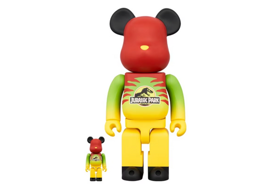 Bearbrick x Jurassic Park 100% & 400% Set