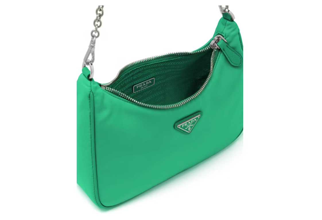 Prada Re-Edition Bag Nylon Mint Green Pre-Loved