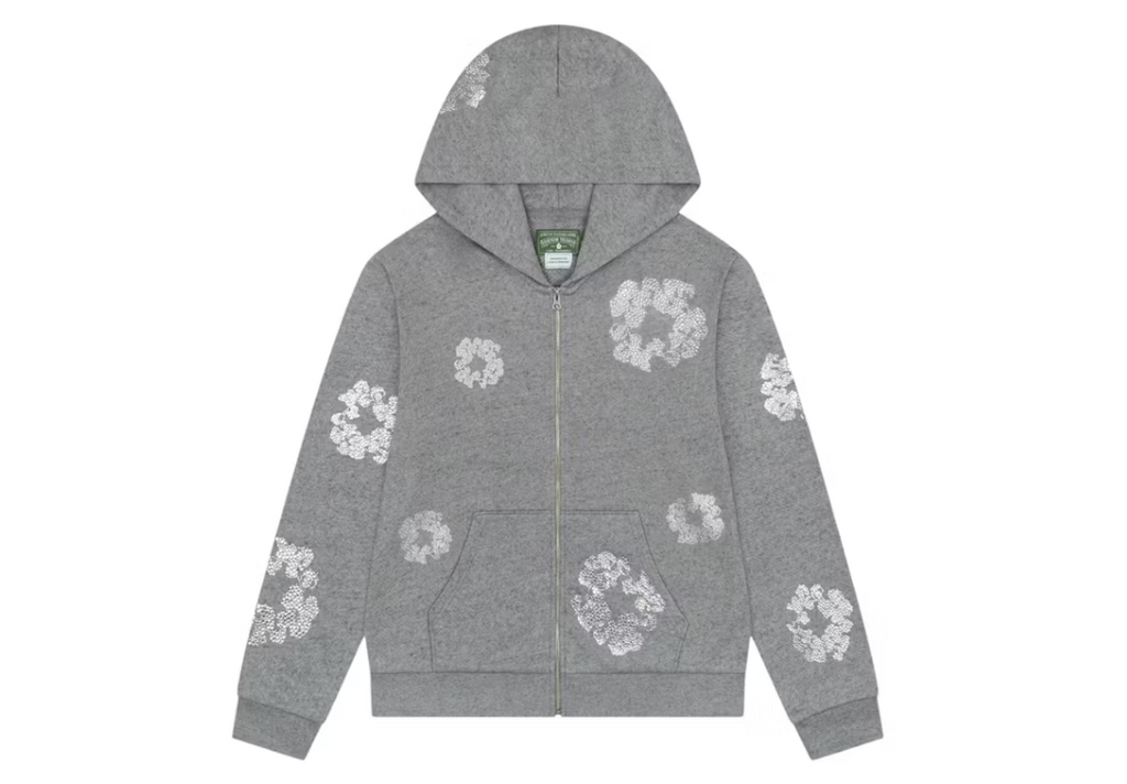 Denim Tears x Swarovski Grey Zip Hoodie
