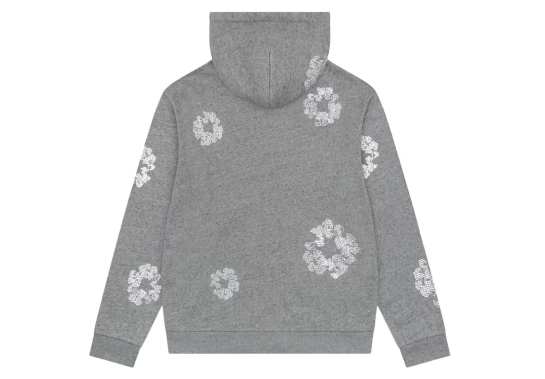 Denim Tears x Swarovski Grey Zip Hoodie