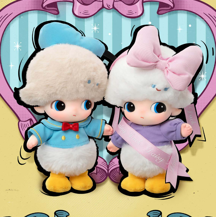 DIMOO WORLD × DISNEY Series-Vinyl Plush Keychain Blind Box