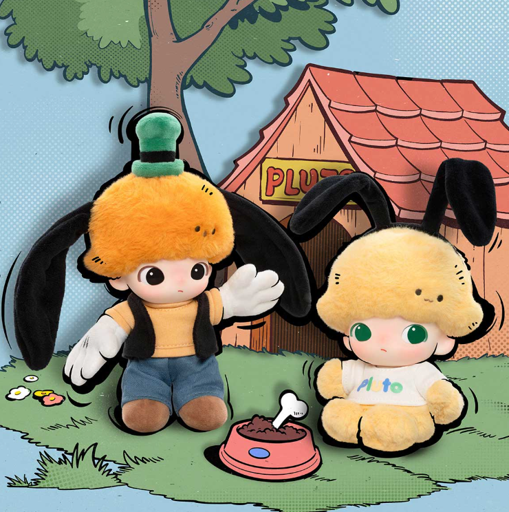DIMOO WORLD × DISNEY Series-Vinyl Plush Keychain Blind Box