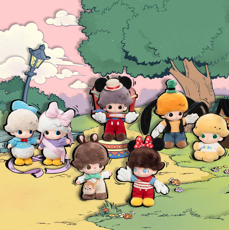 DIMOO WORLD × DISNEY Series-Vinyl Plush Keychain Blind Box