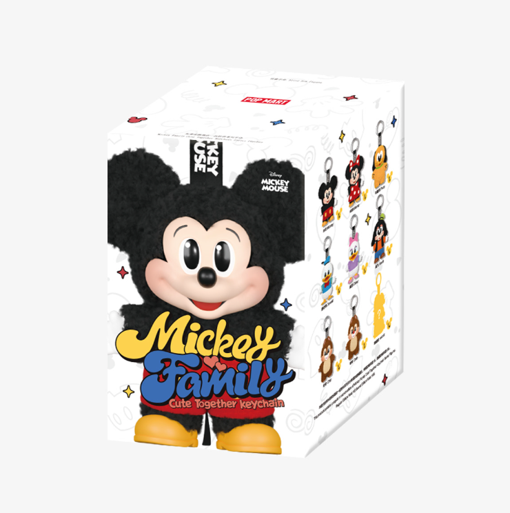 Mickey Family Cute Together Keychain Series Figures