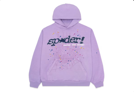 Sp5der Acai Hoodie Purple
