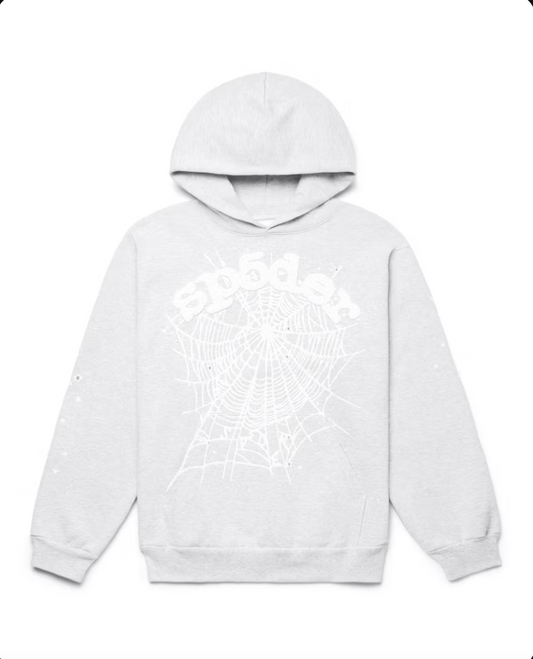 Sp5der OG Web Hoodie Heather Grey