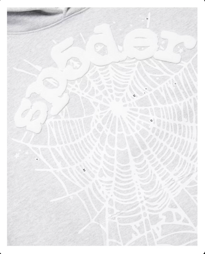 Sp5der OG Web Hoodie Heather Grey