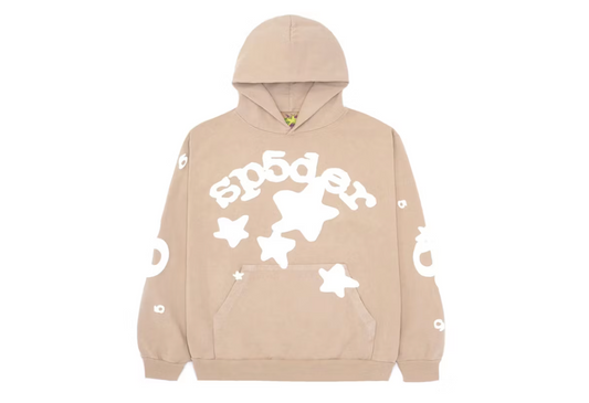 Sp5der Beluga Hoodie Sand