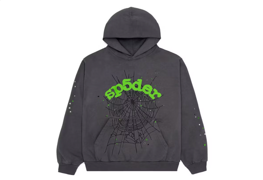 Sp5der Wait Web Hoodie Slate Grey