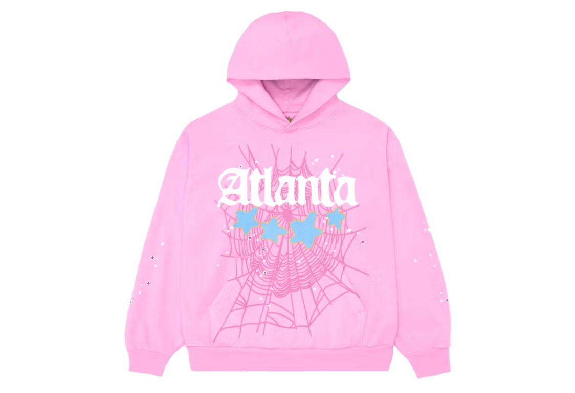 Sp5der Atlanta Hoodie Pink