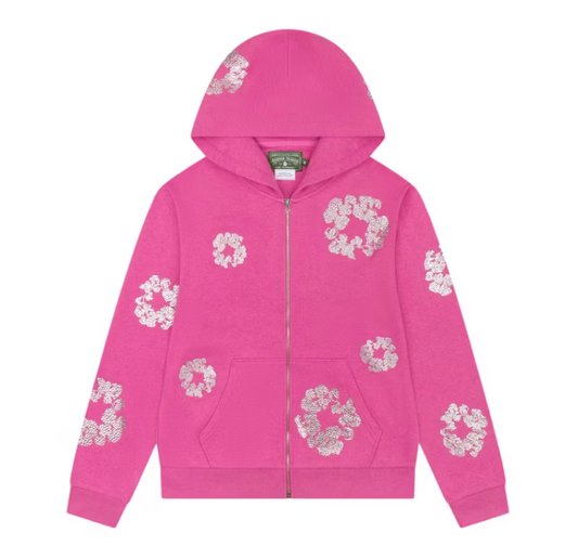 Denim Tears x Swarovski Pink Zip Hoodie