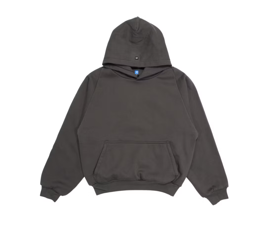 Yeezy Gap Logo Shrunken Hoodie Black