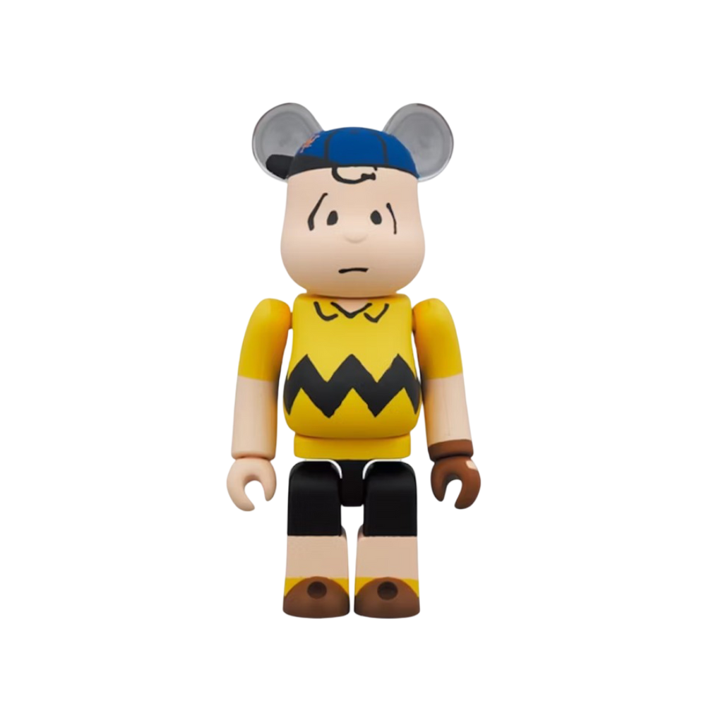 Bearbrick x Peanuts x MLB New York Mets Charlie Brown 100% & 400% Set