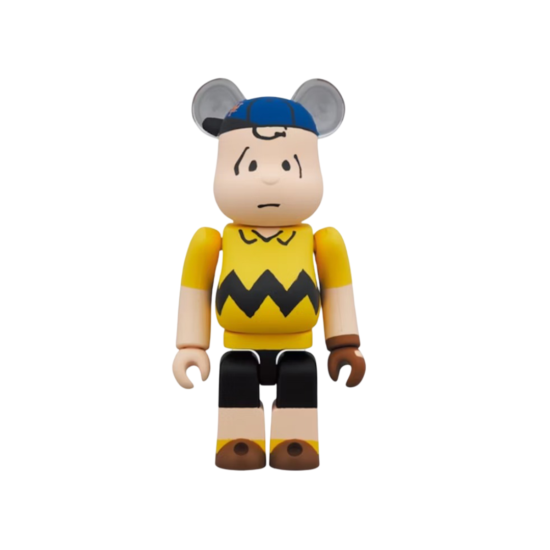 Bearbrick x Peanuts x MLB New York Mets Charlie Brown 100% & 400% Set