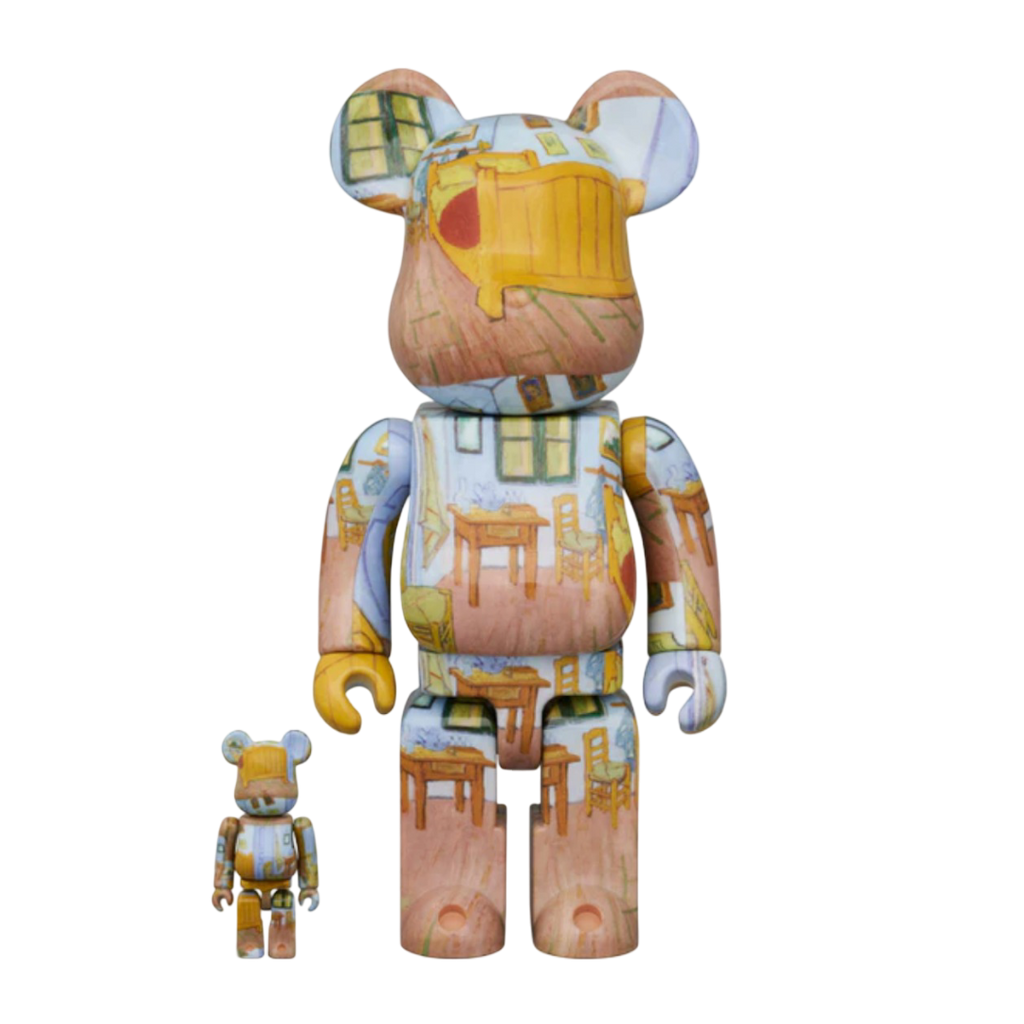 Bearbrick Vincent Van Gogh - La Chambre à Coucher 100% y 400% Set