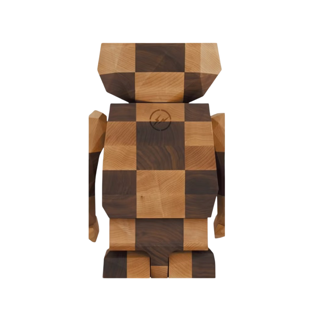 Diseño de fragmentos Bearbrick Karimoku 1000% polígono - Ajedrez 1000%
