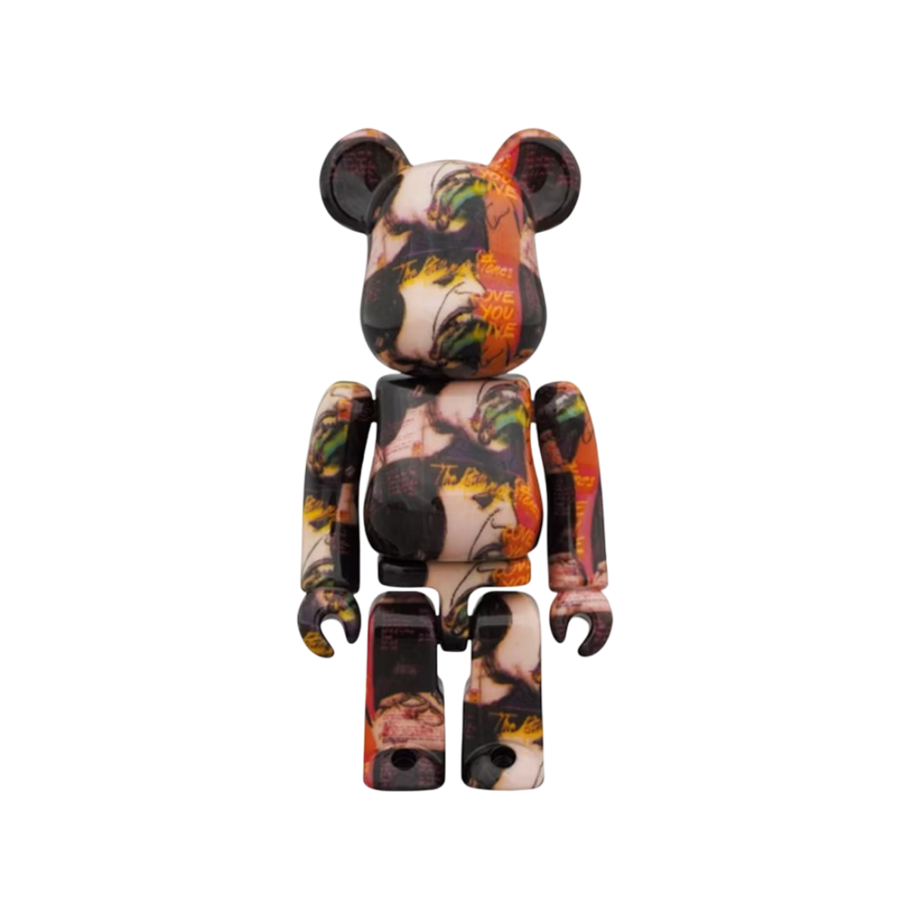 Conjunto Bearbrick Andy Warhol x The Rolling Stones (Love You Live) 100% y 400%