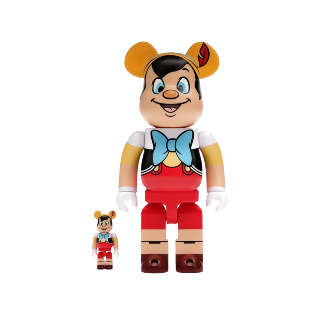 Bearbrick x Disney Pinocho Set 100% y 400%