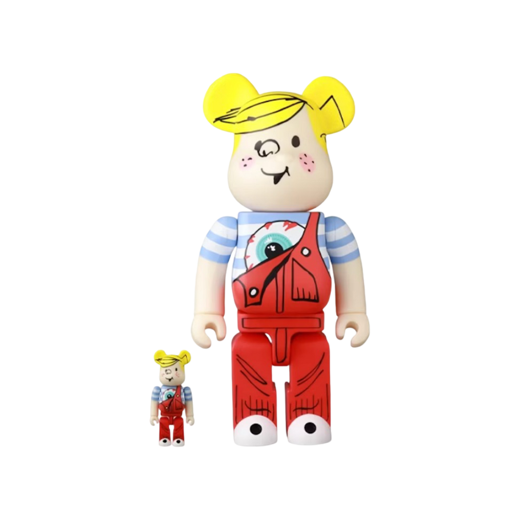 Conjunto 100% y 400% de Bearbrick x Mishka x Dennis the Menace