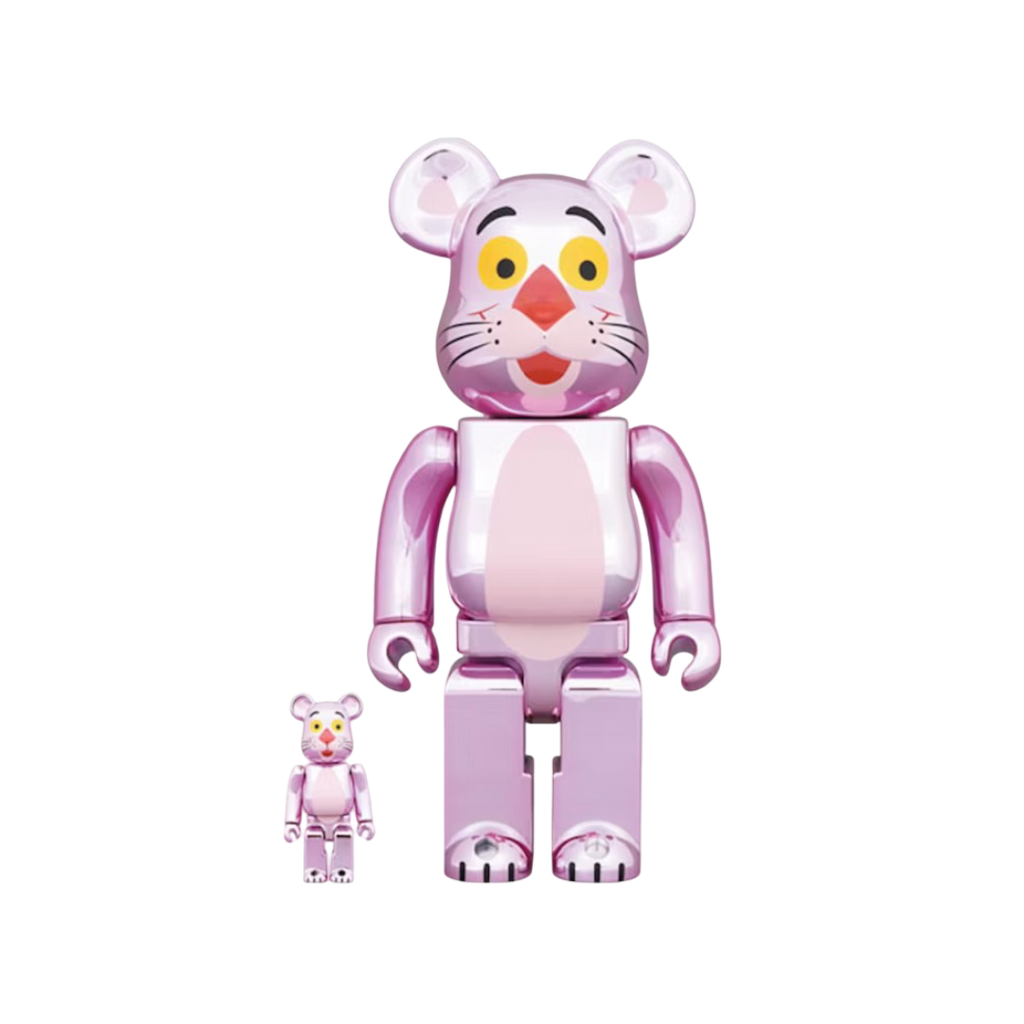 Conjunto Bearbrick x Pantera Rosa 100% y 400%