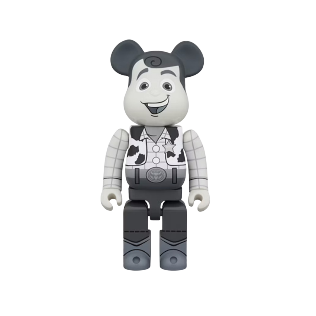 Bearbrick x Disney Woody 1000% B&W Ver