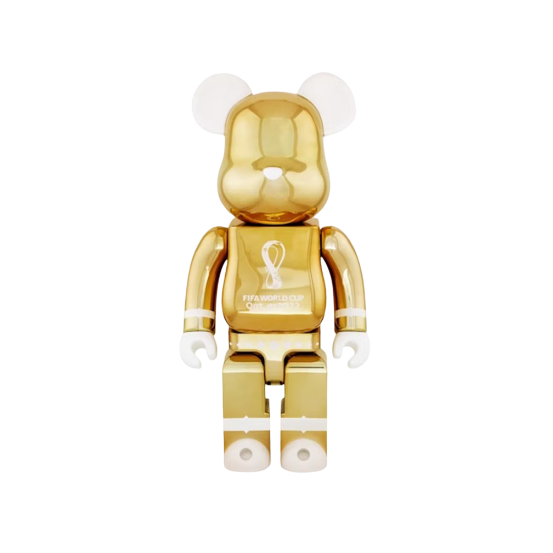 Bearbrick x FIFA World Cup Qatar 2022 100% & 400% Set Gold
