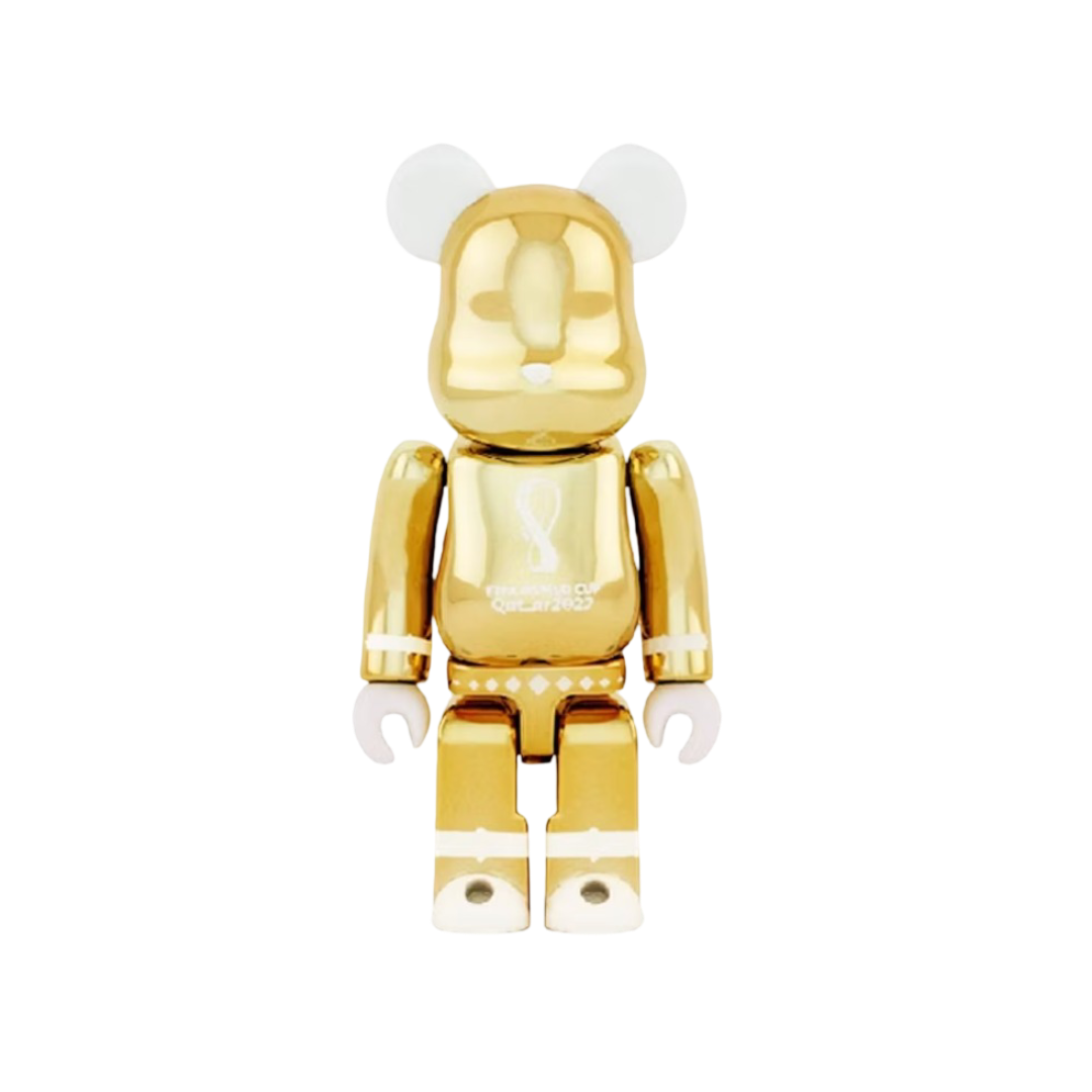 Bearbrick x FIFA World Cup Qatar 2022 100% & 400% Set Gold