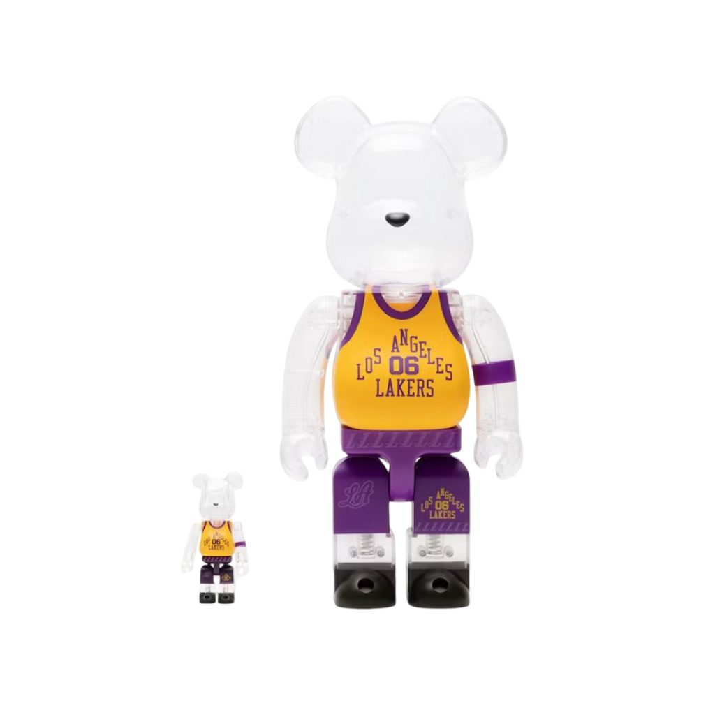 Bearbrick x Bodega x NBA Worldwide Respeto a Los Angeles Lakers 100% y 400% Set