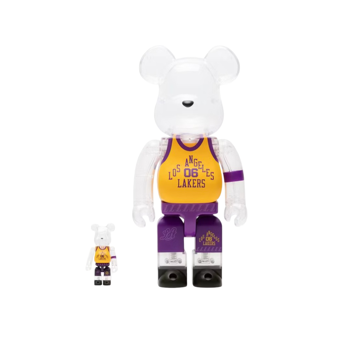 Bearbrick x Bodega x NBA Worldwide Respect Los Angeles Lakers 100% & 400% Set
