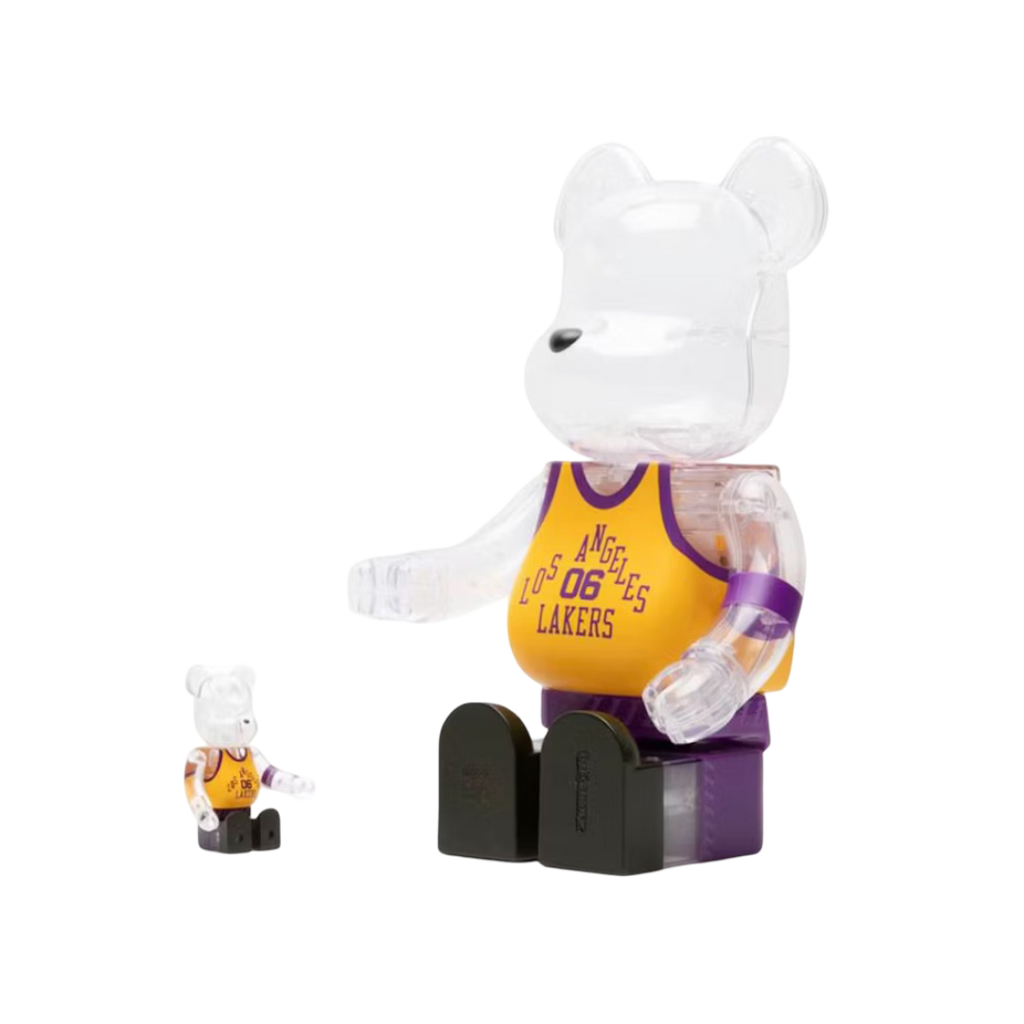 Bearbrick x Bodega x NBA Worldwide Respeto a Los Angeles Lakers 100% y 400% Set