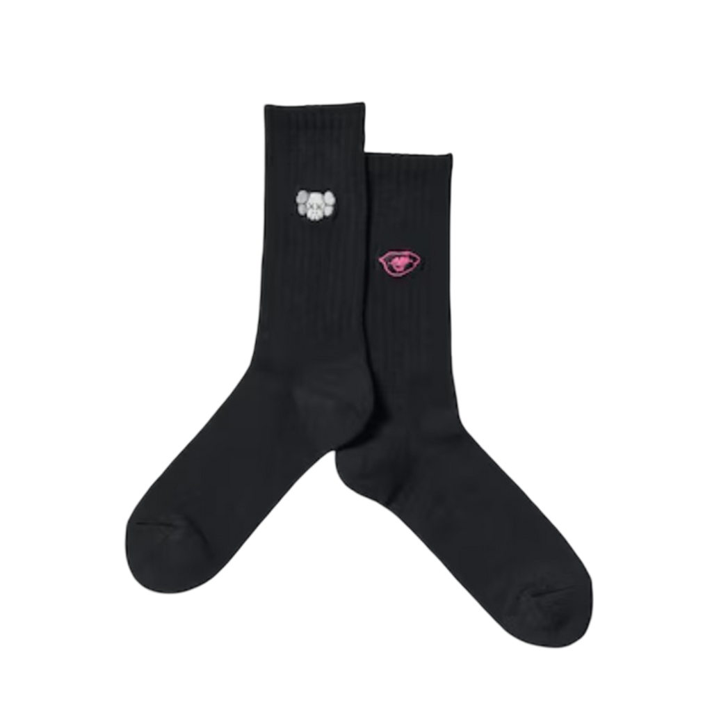Calcetines Kaws x Warhol Negro - Kaws &amp; Lips