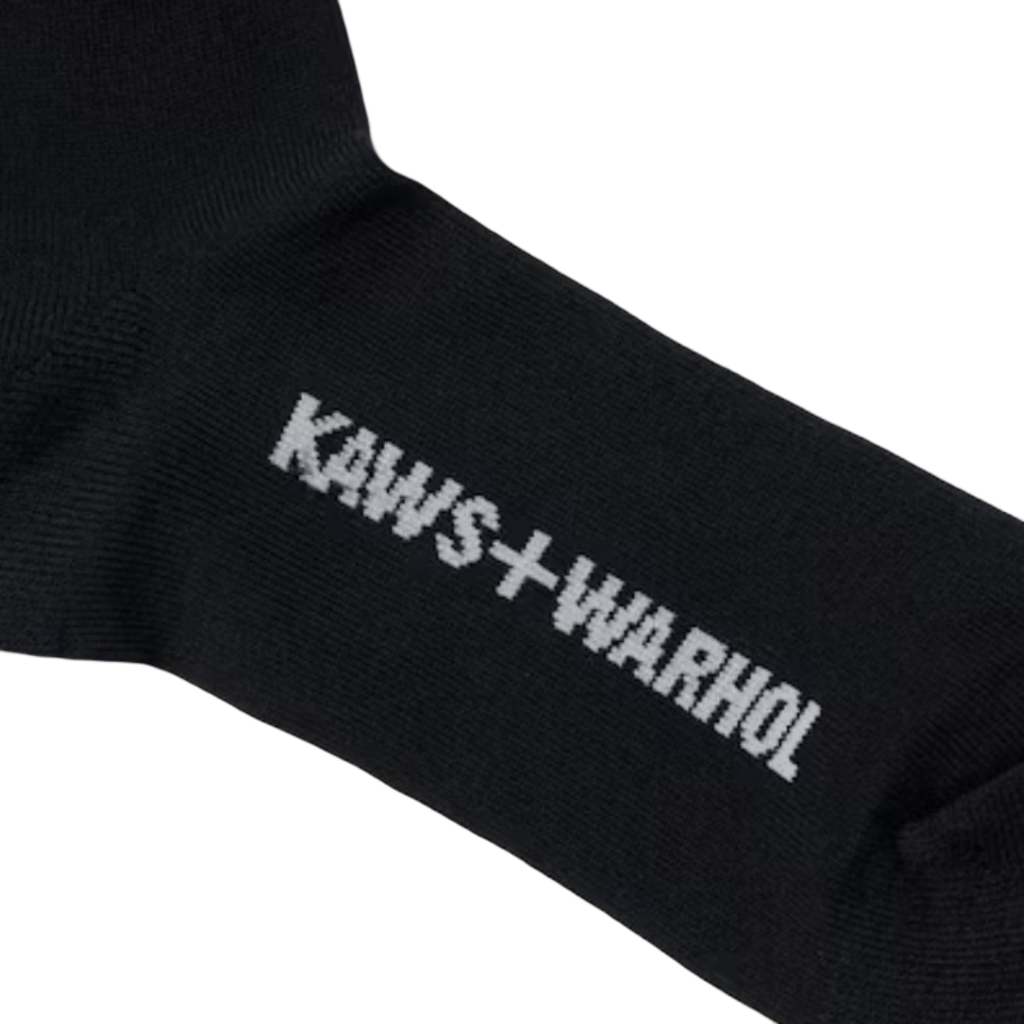 Calcetines Kaws x Warhol Negro - Kaws &amp; Lips