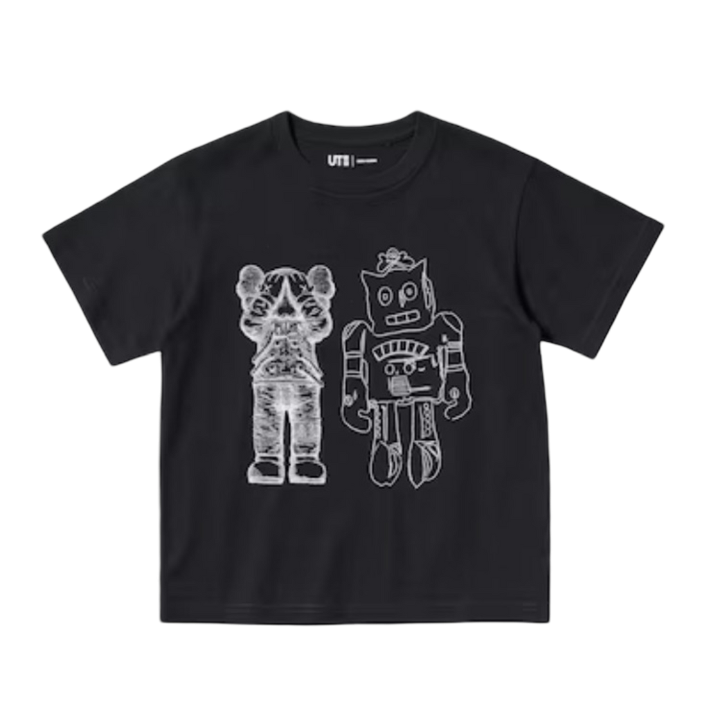Camiseta gráfica KAWS x Warhol UT negra