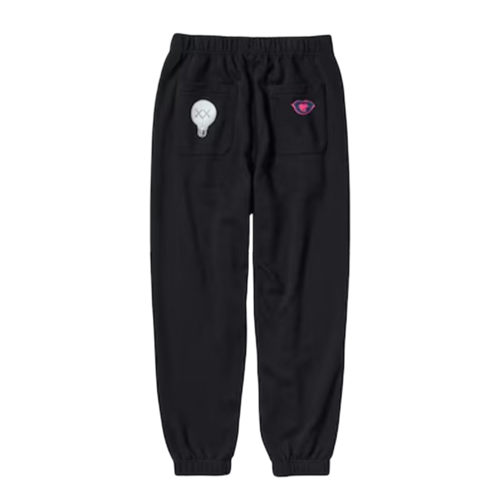 Pantalones deportivos negros KAWS x Uniqlo Warhol