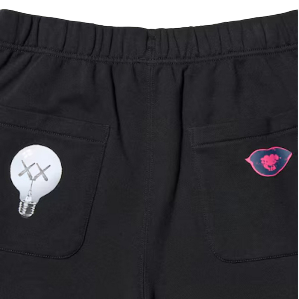 Pantalones deportivos negros KAWS x Uniqlo Warhol