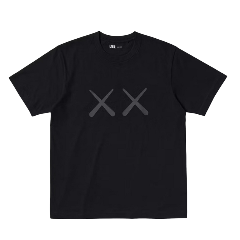 Camiseta gráfica KAWS x Warhol UT negra (talla asiática)