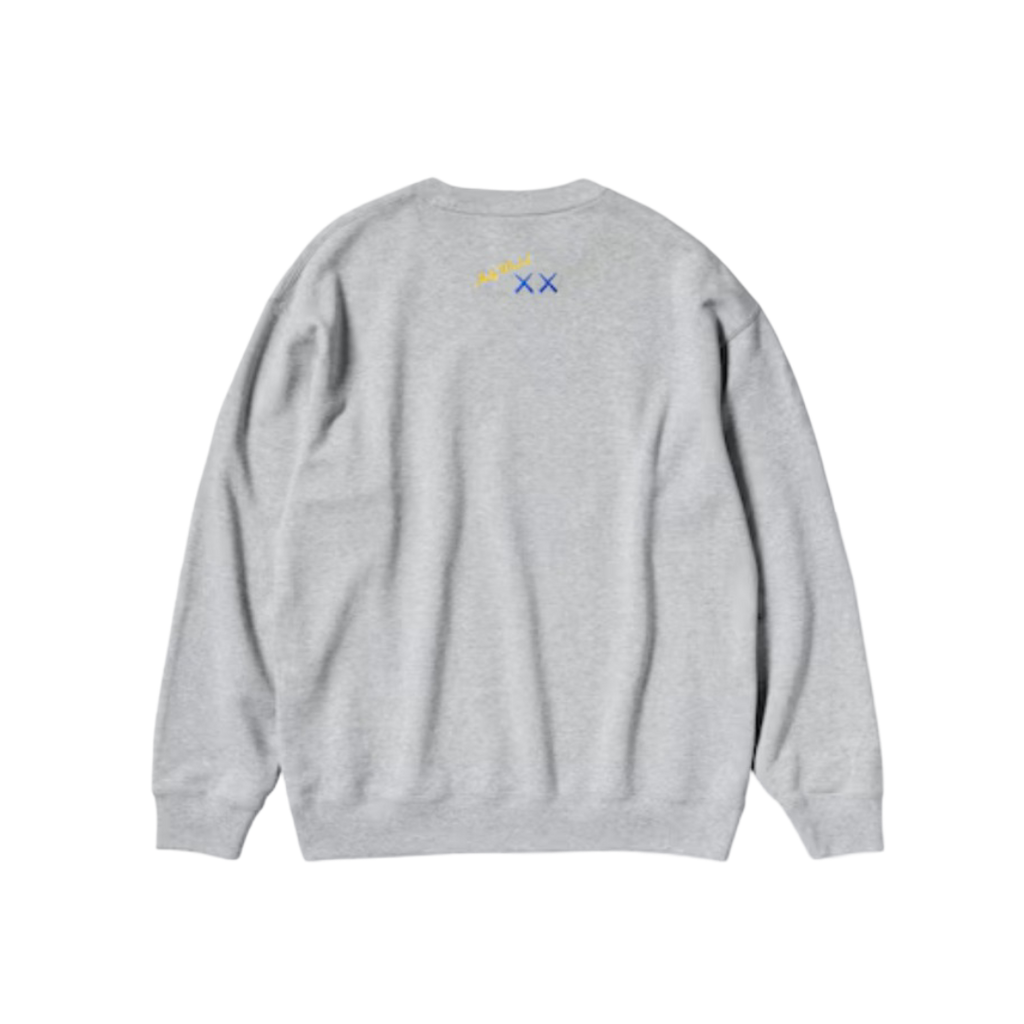 Sudadera con capucha gráfica gris KAWS x Warhol