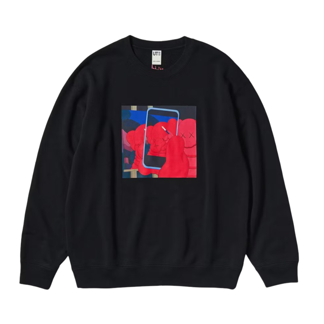 KAWS x Warhol Graphic Sweatshirt Black