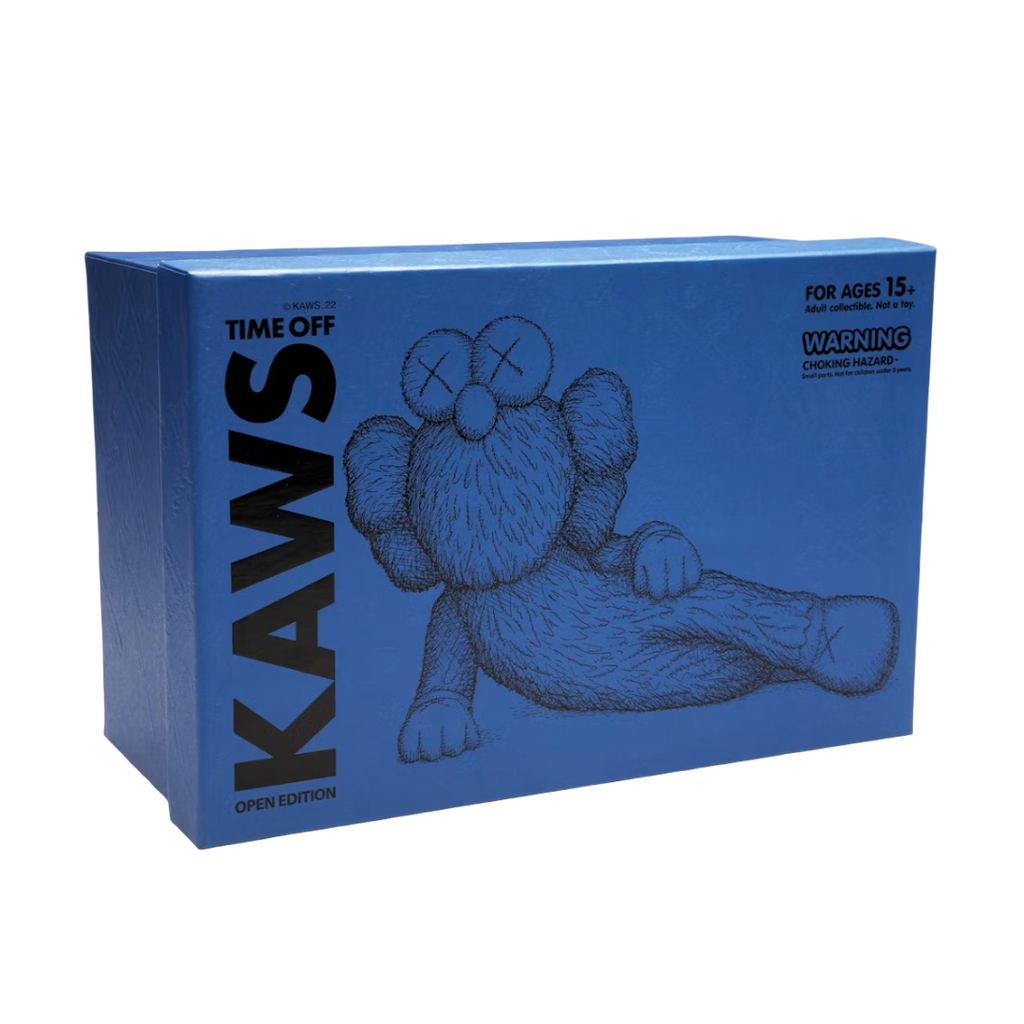 Figura de vinilo azul "Time Off" de KAWS