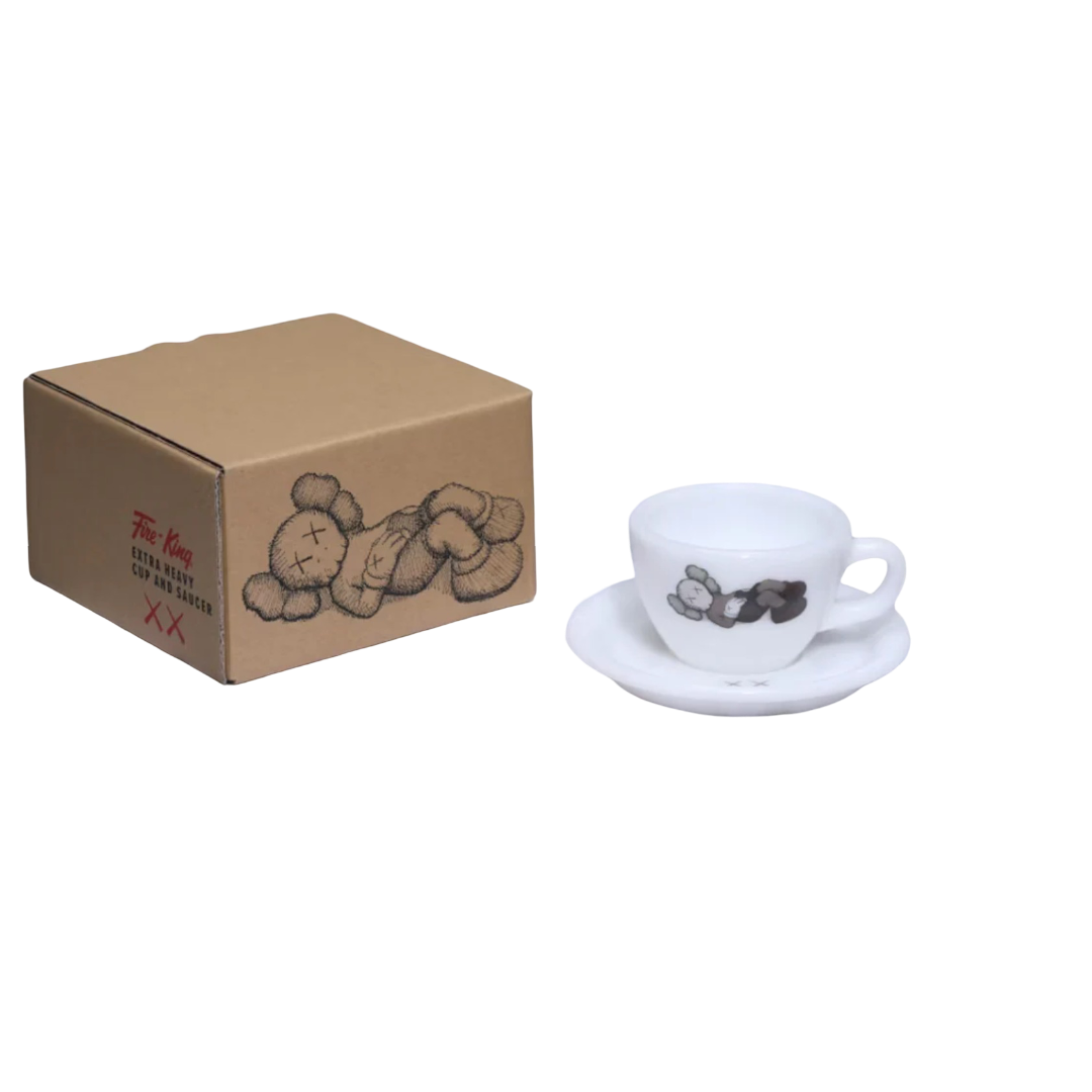 KAWS Tokyo First Holiday Companion Fire-King Cup and Saucer